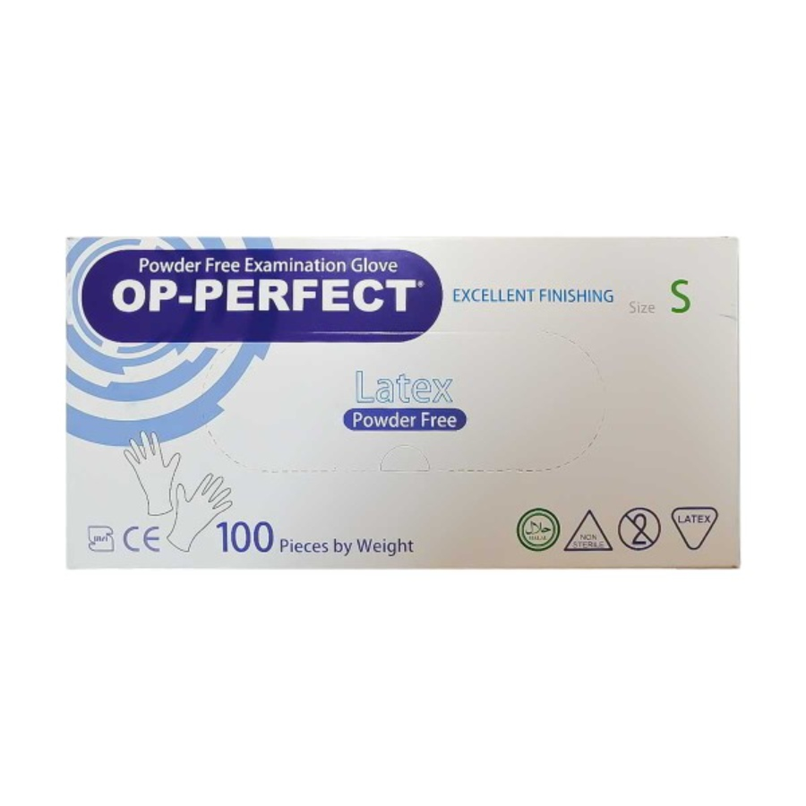 دستکش لاتکس بدون پودر _ OP-Perfect Excellent 